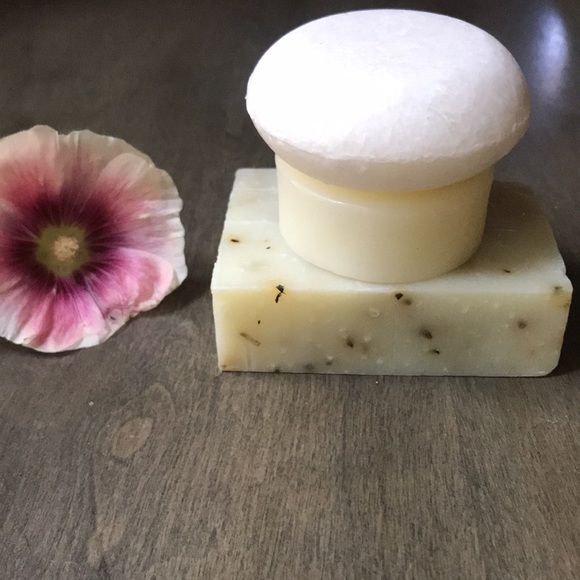 Set of 3 PEPPERMINT CANDY shampoo bar & conditioner bar glycerin cleansing soap - Picture 4 of 6